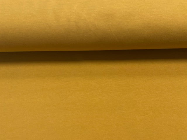 Cotton spandex French Terry Ocher