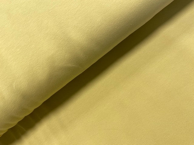 Cotton spandex French Terry Organic Old Yellow 