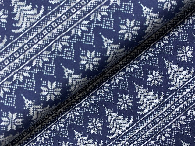 Jersey knit sapin bleu