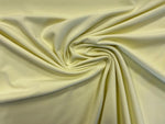 Plain Cotton spandex jersey Meringue Yellow