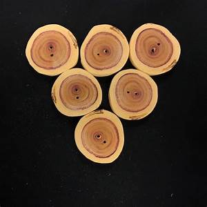 Lilac wooden button